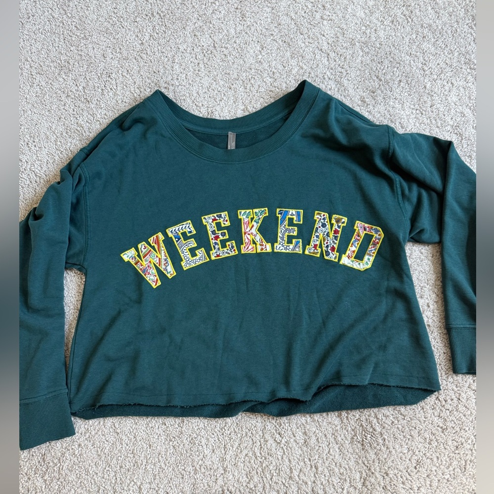 Anthropologie Dark Green Knit Sweater - size small